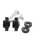 Upgrade Your Ride With These Heavy Duty Lawn Mower Handle Knob Replacement Kits That Fit Toro Models 92-2260 106-4161 And 107-3844 Perfectly For Instant Outdoor Power Equipment Repair Without Hiring Pros Today. black rubber and metal mower handle knob replacement kit with bolts and washers