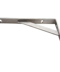 Top Notch Stainless Steel Corner Shelf Brackets, Heavy Duty wall mount support with triangular build for DIY shelving.