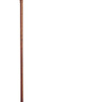 Transitional Swing Arm Floor Lamp With 3 Way Switch 59 Inch Tall Brown Rust Finish 10 Inch Base Sturdy Modern Lighting For Living Room