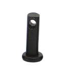 Heavy Duty Workhorse Black Carbon Steel Flat Head Roll Pin With Through Hole For Axis Positioning GB882 shown upright