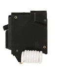 Side view of Q-Line THQL1120AFP2 20A Single-Pole Arc Fault Combination Breaker - 120VAC AFCI Plug-In with coiled wire