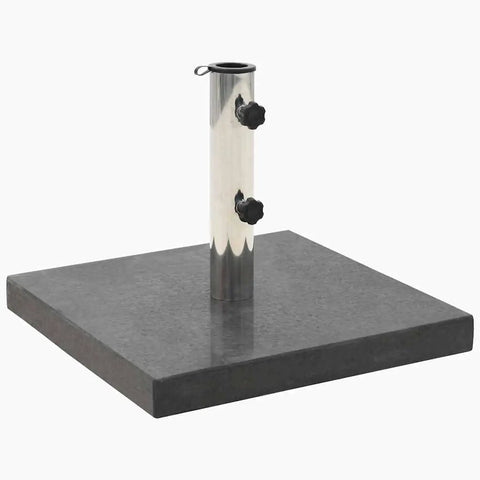 Granite Parasol Base For Square Shape Umbrellas Heavy Duty Patio Umbrella Stand For Pool Deck Yard Garden Black Durable Weight