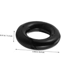 Two Pack Weighted Golf Swing Trainer Rings For Beginners, Warm Up Practice Tool, black ring dimensions 0.51 in x 2.36 in