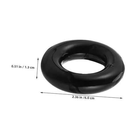 Two Pack Weighted Golf Swing Trainer Rings For Beginners, Warm Up Practice Tool, black ring dimensions 0.51 in x 2.36 in