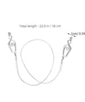 Two Pack Fencing Head Line Connectors and Foil Cord Clips, 22-inch conductive wire clamps for fencing mask training.