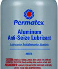 Half Pint High Temp Anti Seize Lubricant For Automotive Metal Parts Prevents Seizure Galling And Corrosion Under Extreme Heat And Heavy Loads Great For Fasteners Bolts Exhaust Manifolds And Maintenance, 8 oz aluminum anti-seize lubricant jar, Permatex brand.
