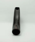 Front view of D Shaped Spade Handle Replacement Grip for Shovels Forks and Rakes Black Plastic Garden Tool Grip Upgrade Fits 3cm Handles