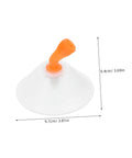 Windproof Sprayer Nozzles Drift Guard Two Pack For Garden Use Translucent Cone Covers with dimensions, top view