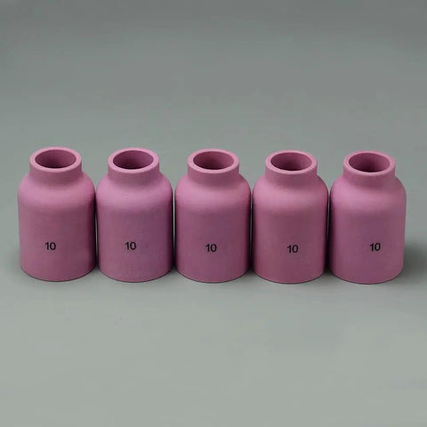 TIG Gas Lens Alumina Ceramic Cup 53N88 10 Large Diameter Five Eighths Inch Orifice 16 Mm For PTA DB SR WP 9 17 18 20 25 26 Welding Torch Pack Of 10