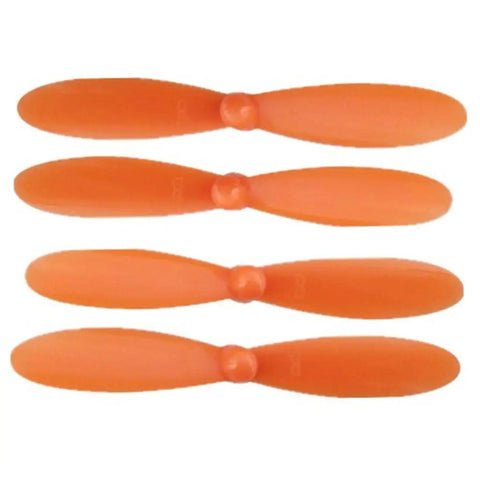 20Pcs RC Quadcopter Propeller Set For H107 Series Drones 5.5cm Orange Replacement Spare Parts Lightweight Eco Friendly Material