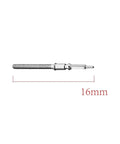 Winding Stem Replacement For ETA 2824 2 2834 2 2836 2 Movements Swiss Stainless Steel 16mm length visible on white background