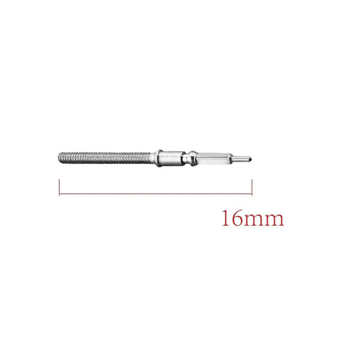 Winding Stem Replacement For ETA 2824 2 2834 2 2836 2 Movements Swiss Stainless Steel 16mm length visible on white background