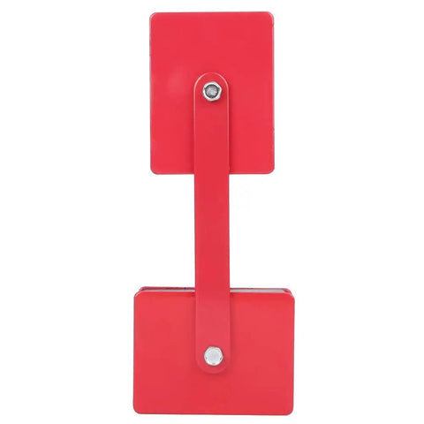 Heavy Duty Welding Magnet Holder Clamps Multi Angle Positioner Locator Tool For Electric Scribing Pipe Fabrication And Industrial Jobsites, red steel design.