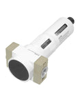 Pro Grade 1 Quarter Inch Inline Air Filter with see-through bowl moisture trap and 5 micron particulate filter.