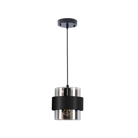 Matte Black Pendant Lights For Kitchen Island 7 Inch Adjustable Mini Glass Hanging Lights Decorative Lighting Fixture