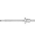 300mm rolled ballscrew with anti-backlash nut for CNC applications, promotes precision movement and low friction.