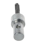 Beefy Round Shank Drill Bit Adapter With 2 Slot Design for quick bit swaps, steel build, visible single-piece shank for electric drill use