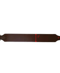 Wide 3 Layer Leather Stirrup Leathers For Dressage And Jumping, brown 54 inch length, thickness measurement visible