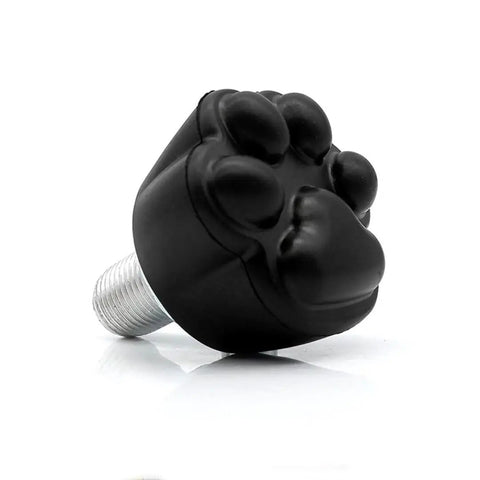 Two Pack Cat Paw Toe Stops For Quad Roller Skates 82A Rubber Brake Blocks with paw design and adjustable height feature.