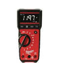 Digital Multimeter With True RMS For Accurate Readings, 600V AC DC Range, Auto Range To Millivolts, front view with display and dial