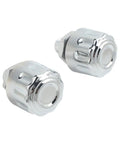 2 Pc Npt Threaded Breather Cap Reducer For Hydraulic Oil Tank With 40 Micron Filtration To Balance Pressure Reduce Overheating Risks Extend Lifespan Built From Rust Resistant Carbon Steel And Aviation Aluminum Alloy For Easy Installation In Harsh - chrome finish and threaded design shown.