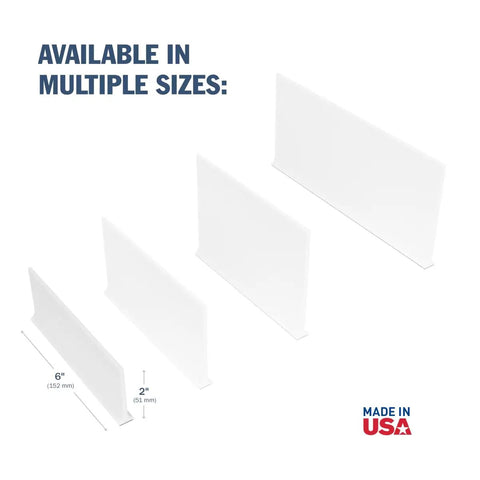 Dead Simple Magnetic Shelf Divider That Makes Your Fridge And Cabinet Look Hella Tidy With Heavy Duty White Plastic Dividers For Vitamins Books And Snacks Straight Up Kitchen Organization Essential