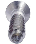 Close-up of 10 x 1-1/2 Inch Flat Head Phillips Wood Screw made from Marine Grade Type 316 Stainless Steel with Partial Thread and Bright Finish