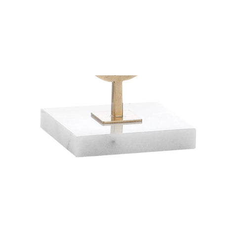 Gold Modern Quatrefoil LED Table Lamp With Marble Base And Linen Drum Shade For Living Room Or Bedroom Vibe Cozy, Energy Saving Bulbs Included
