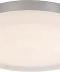 Slice 11 Inch Round LED Flush Mount Ceiling Light Brushed Nickel 3000K Warm White Energy Star Rated ADA Compliant