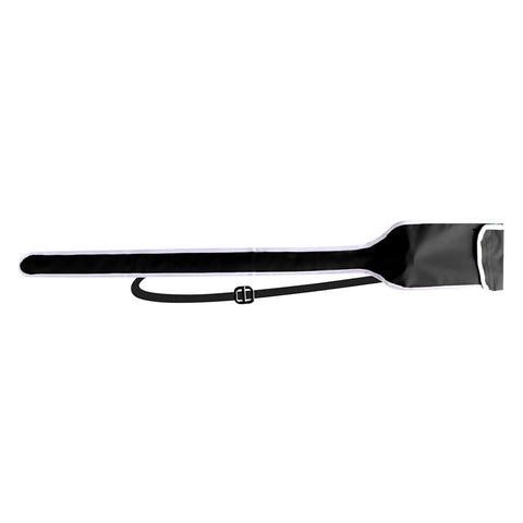 Single Fencing Sword Storage Bag With Shoulder Sling For Foil Saber And Epee in black, showing strap and closure.