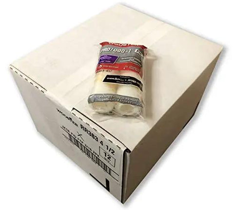 Professional Closed End Paint Roller Covers 4.5 Inch With 3/16 Nap Compatible With Jumbo Koter Frames in packaging.
