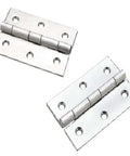 Butt Hinge Stainless Steel 2 By 3 Size SS 2 By 3 Pack Of 2 Durable Marine Grade for Interior and Exterior Applications, displayed flat