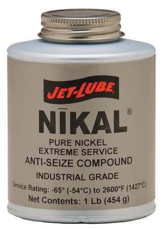 Nickel Based Anti Seize Paste, 16 Oz High Temperature Lubricant For Threads, Bolts, Gaskets And Flanges, Heat Resistant From -65F To 2600F, Silver Color, Pure Nickel Core, Industrial Grade Seize Prevention