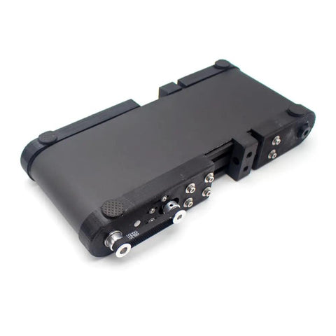 Compact Mini Conveyor Belt With Variable 12V DC Motor Rolling Smoothly Through DIY Builds Featuring Durable PVC Track And Sturdy Aluminum Base Designed To Help You Hit The Ground Running On Every Project