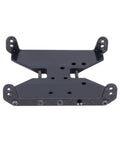 Close-up of Carbon Fiber And Delrin Chassis Skid Plate And Transmission Plate For One Tenth RC Crawler Capra 1.9 UTB Upgrade Parts