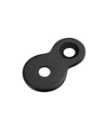Heavy Duty Figure 8 Fastener Kit for Table Tops and Desks, black cast iron clip close-up, tabletop connector bracket detail.