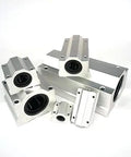 Rock Solid 10mm Long Linear Bearing Sleeve With Heavy Duty Ball Bearings For Dang Smooth CNC Rail Gliding And Precision Motion Control In Any Custom Machinist Build Project SCS10LUU 1 Piece, showing aluminum linear bearings.
