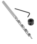 Upgrade Your Pocket Hole Game With This Sweet 1 Set Twist Step Drill Bit Plus Depth Stop Collar For Kreg Jig Kits Power Tools Hex Wrench And Round Shank Setup Perfect For Making Tight Fitting Holes Fast Easy And Super Durable. steel pocket hole twist drill bit, depth stop collar, and hex wrench set