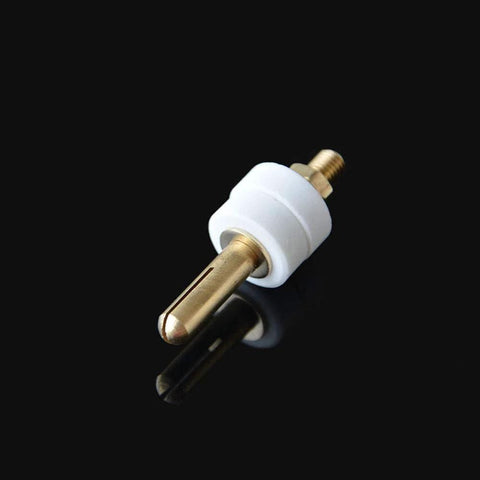 PZRT ceramic terminal wire connector with brass copper rod, close-up view