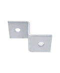 8 Pack Heavy Duty Z Brackets For 1.57 x 1.57 Inch Strut Channel 2 Hole Mounting, Thickened Electro Galvanized Steel, side view