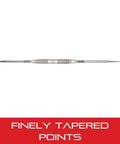 Pro Grade Scriber Set With Nickel Plated Knurled Grip And Finely Tapered Points, 9 Inch Length, One Straight And Bent Scriber
