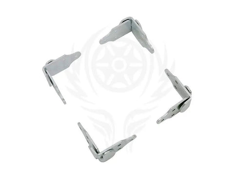 Eight Piece Trailer Corner Connector Bracket Set For Wood Panel Sides And Gates Heavy Duty Zinc Coated Steel 4 Left And 4 Right