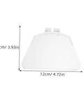 Clear panel from 6 Pack Bench Safety Guard Panels for angle grinders, measuring 10x12 cm with mounting clips