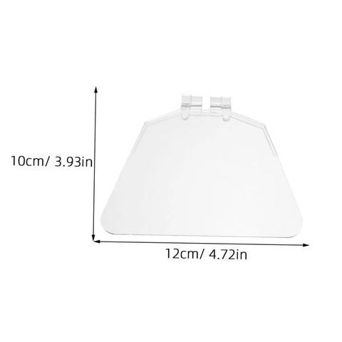 Clear panel from 6 Pack Bench Safety Guard Panels for angle grinders, measuring 10x12 cm with mounting clips