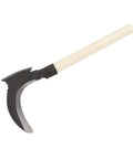 High Manganese Steel Double Sickle For Weeding And Gardening, Multipurpose Manual Tool With Single Cutter Head And Wooden Stick
