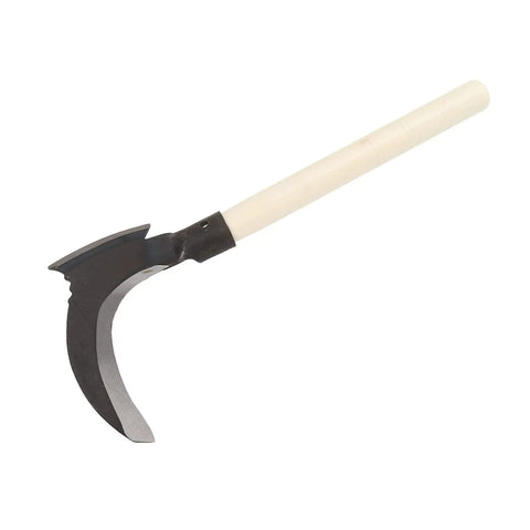 Handheld Sickle With High Manganese Steel Blade, Dual Scythe Mowing Tool For Easy Tree Cutting, Multifunction Yard Work Cutter With Comfortable Grip