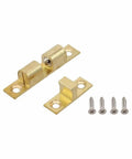 Adjustable Solid Brass Door Catch With Double Ball Tension Roller Latch For Cabinets Cupboards And Furniture Heavy Duty Spring Gold