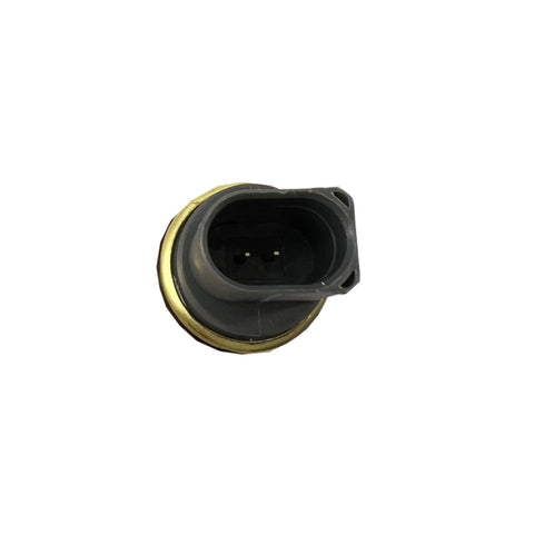DEVMO coolant temperature sensor with brass body and black 2-pin connector