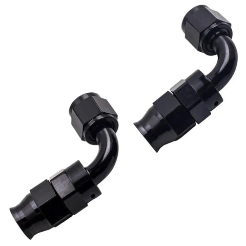Premium Stainless Steel PTFE Braided Hose Line Kit With AN6 Fittings Perfect For Fuel And Oil Transfer In Your Ride Or Machine Over 20 Feet Long black AN6 hose fittings
