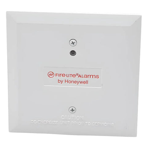 High Grade Addressable Two Wire Interface Module Built Tough Slick Rotary Dial Converter For Conventional Smoke Detectors, white panel, Honeywell branding.